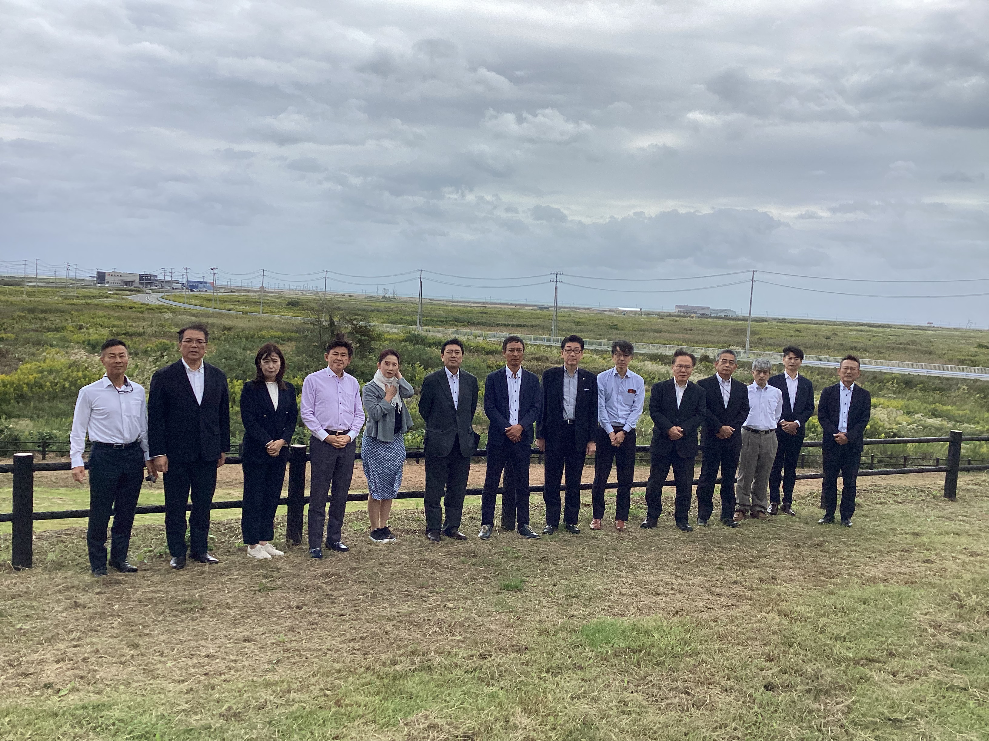 浪江町の津波跡地にて